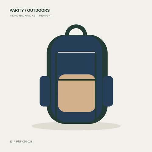 Product illustration of Cascade 22L Hiking Backpack in midnight