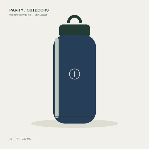 Product illustration of Cascade 650ml Insulated Water Bottle in midnight